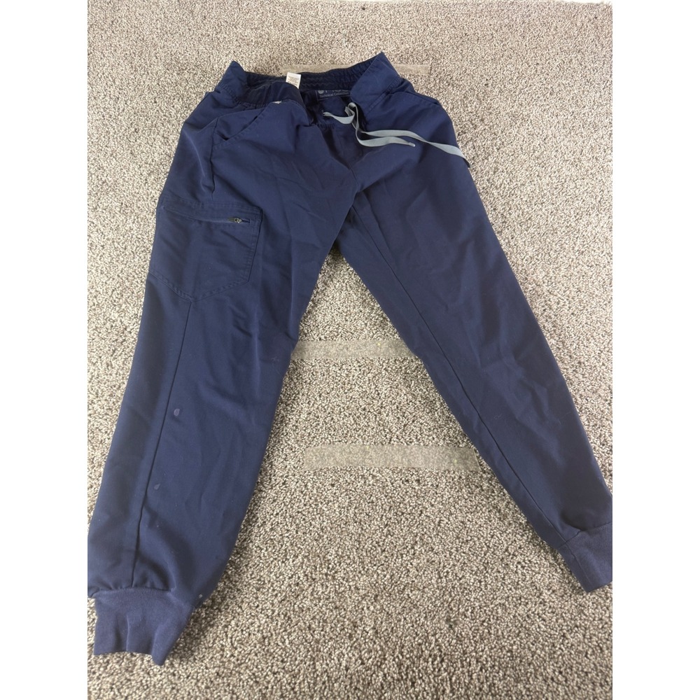 FIGS Technical Collection Navy Blue Scrub Jogger Pants W18SW2005 Womens M